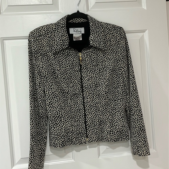 Rafaella Jackets & Blazers - Women’s Adorable Animal Print Jacket with Shimmer